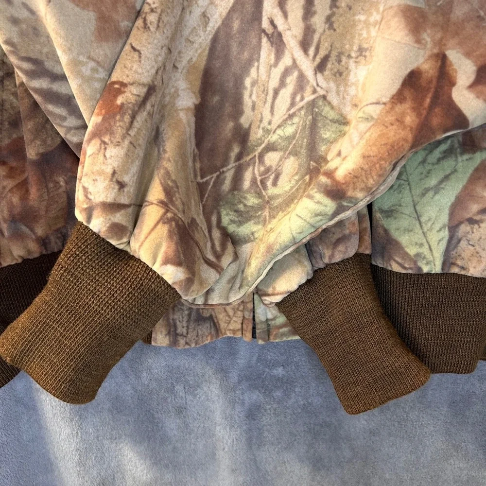 Vintage Woolrich Men's XL Outdoor Guide Saddlecloth Camo Jacket Full Zip Hunting